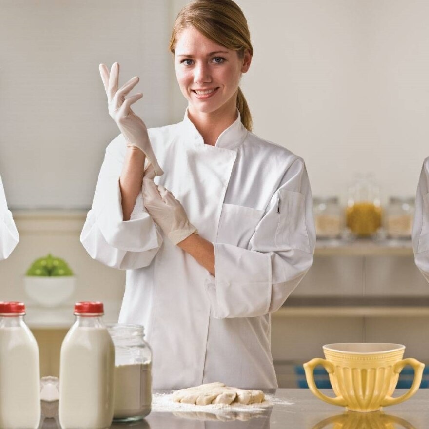Latex Examination Powder Free Gloves, Natural XL 100's