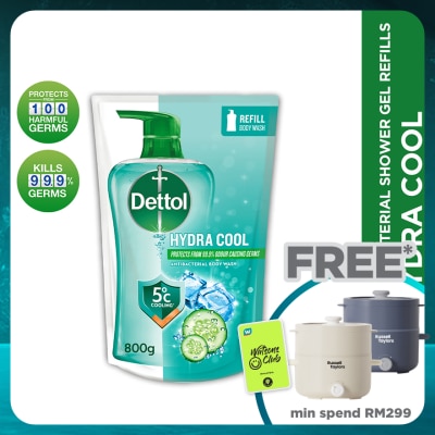 DETTOL Body Wash Hydra Cool Refill 800g