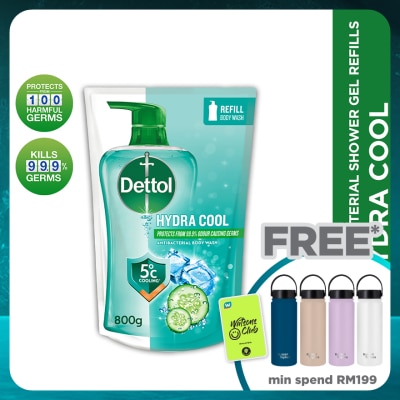 DETTOL Body Wash Hydra Cool Refill 800g