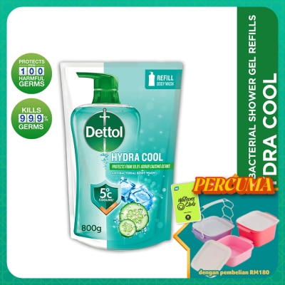 DETTOL - Body Wash Hydra Cool Refill 800g