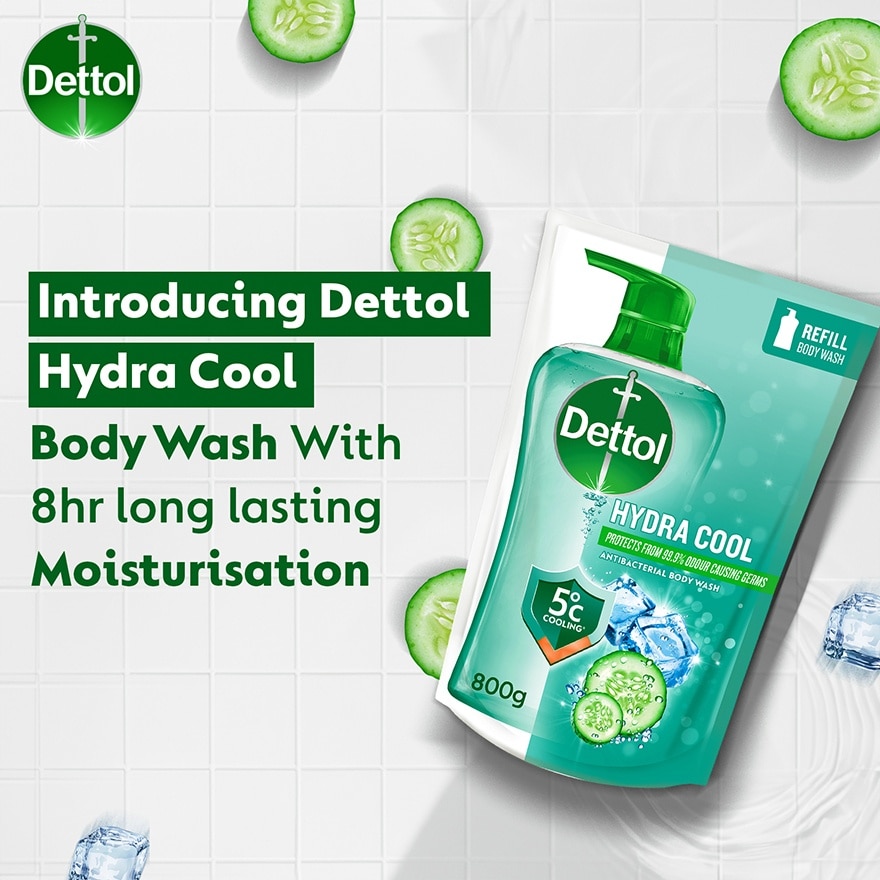 Body Wash Hydra Cool Refill 800g
