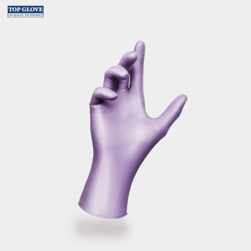 Nitrile Disposable Powder Free Glove, Pearlescent Violet, M 50's