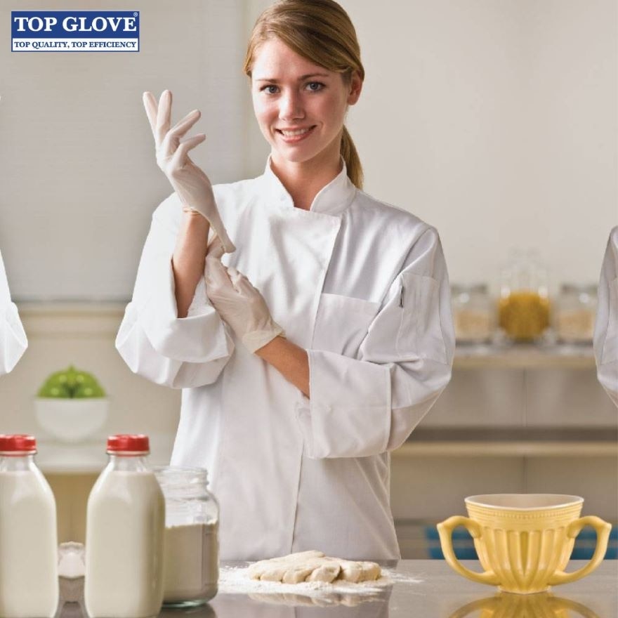 Latex Disposable Powdered Gloves, Natural S 100's