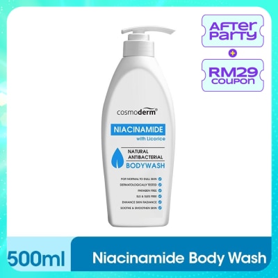 COSMODERM Niacinamide Natural Antibacterial Body Wash 500ml