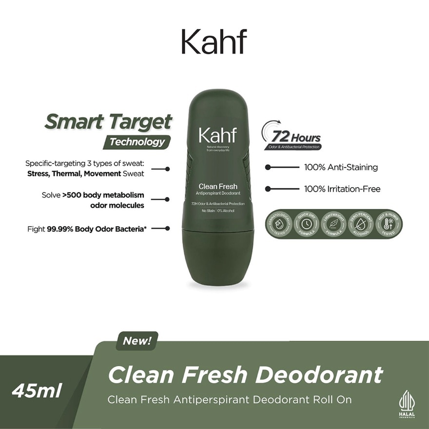 Clean Fresh Antiperspirant Deodorant Roll On 45ml