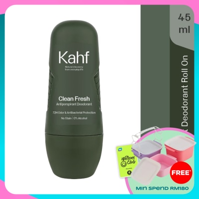 KAHF Clean Fresh Antiperspirant Deodorant Roll On 45ml