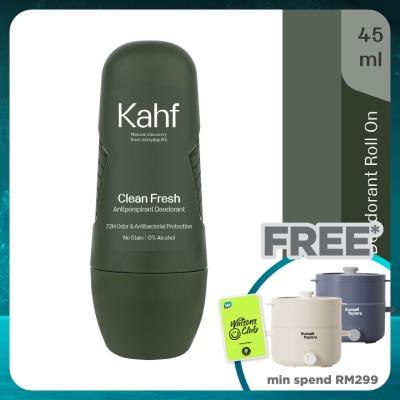 KAHF Clean Fresh Antiperspirant Deodorant Roll On 45ml