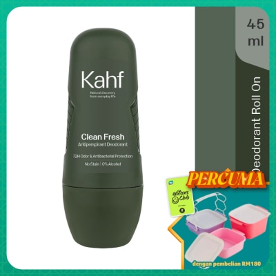 KAHF - Clean Fresh Antiperspirant Deodorant Roll On 45ml