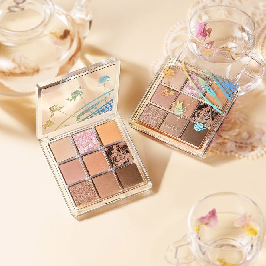 Alice Dreamland 9 Colors Eyeshadow Palette J17 Autumn Tea Party