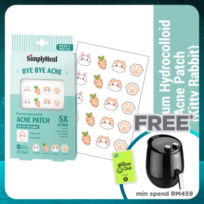 SIMPLYHEAL Kitty Rabbit Day & Night Premium Hydrocolloid Acne Patch 20s