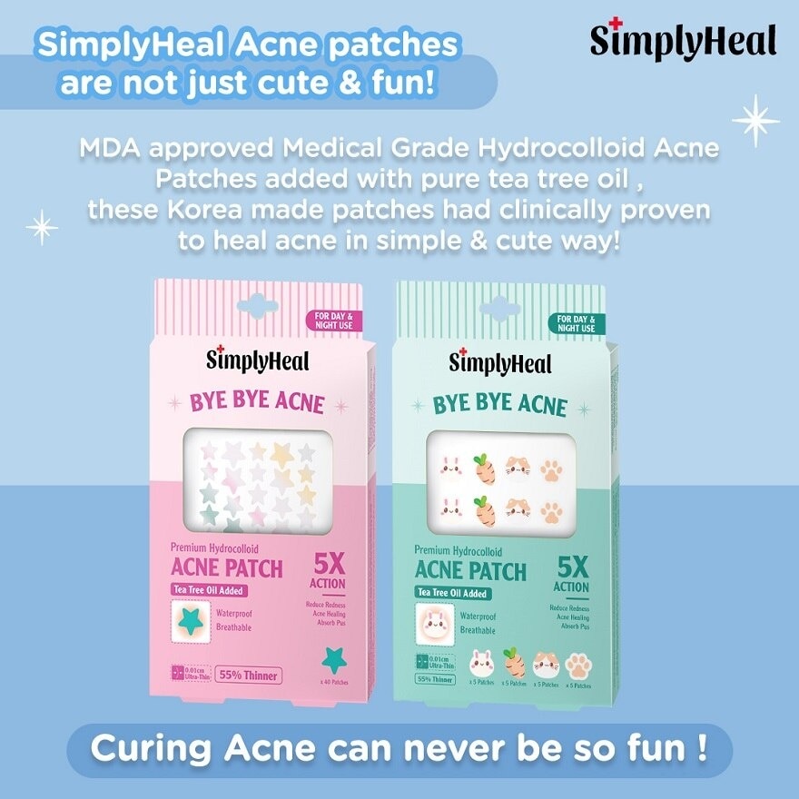 Kitty Rabbit Day & Night Premium Hydrocolloid Acne Patch 20s