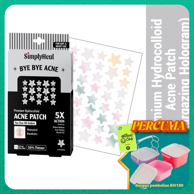 SIMPLYHEAL - Star Gazing Day & Night Premium Hydrocolloid Acne Patch 40s