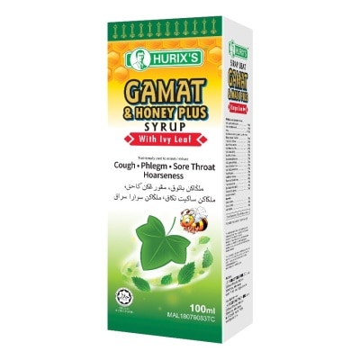 HURIX'S Sirap Ubat Gamat & Madu Plus (Dengan Daun Ivy)100ml