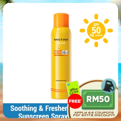 MISTINE - Aqua Soothing & Freshening Sunscreen Spray SPF50 PA++++ 180ml