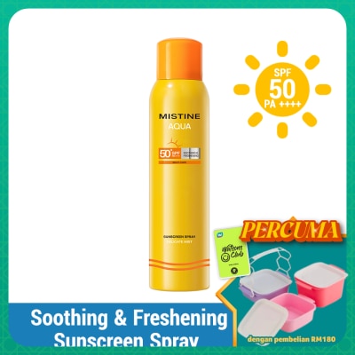 MISTINE - Aqua Soothing & Freshening Sunscreen Spray SPF50 PA++++ 180ml