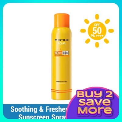 MISTINE Aqua Soothing & Freshening Sunscreen Spray SPF50 PA++++ 180ml