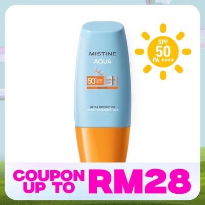 MISTINE Aqua Base Ultra Protection Matte & Light Facial Sunscreen Pro SPF50 PA ++++ 90ml