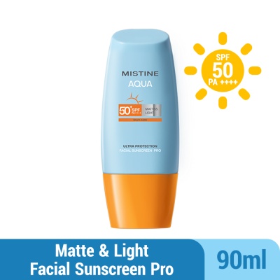 MISTINE - Aqua Base Ultra Protection Matte & Light Facial Sunscreen Pro SPF50 PA ++++ 90ml