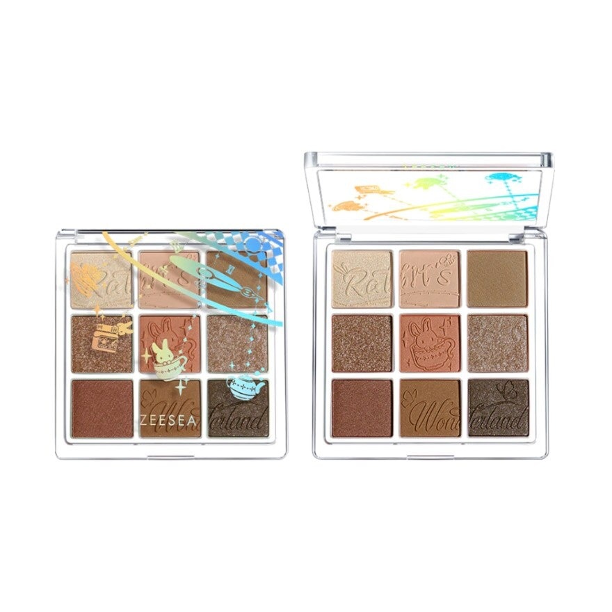 Alice Dreamland 9 Colors Eyeshadow Palette 11 Caramel Chestnut 10G