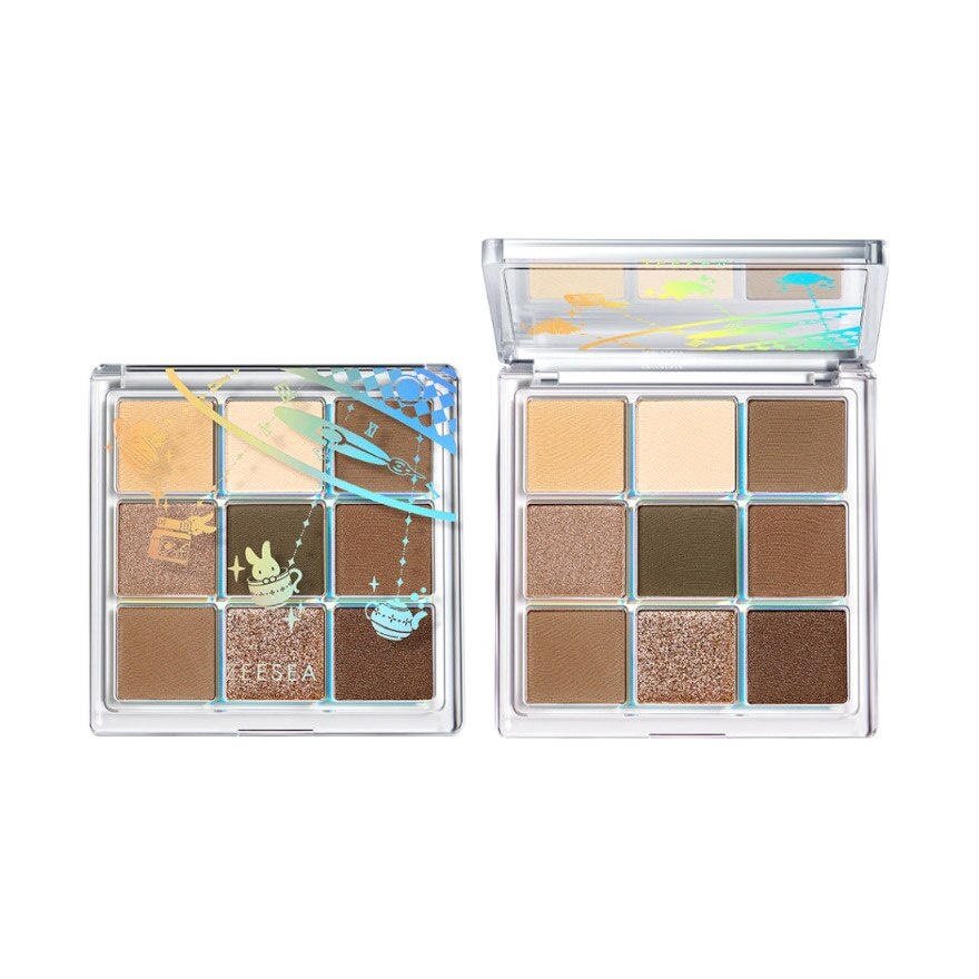 Alice Dreamland 9 Colors Eyeshadow Palette J17 Autumn Tea Party 10G