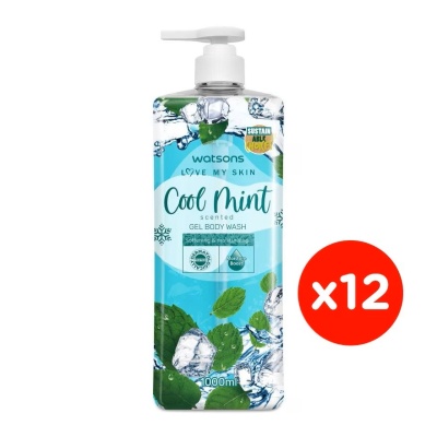 WATSONS - (Bulk) Shower Gel Cool Mint 1LX12