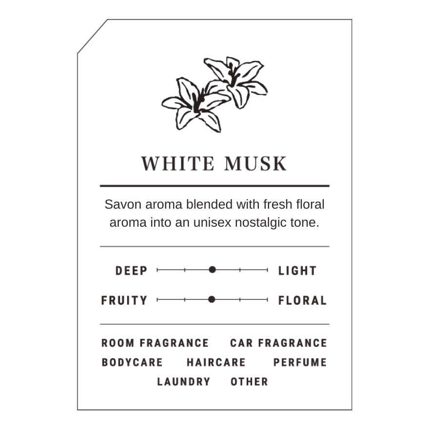 Paper air freshener white musk 7g