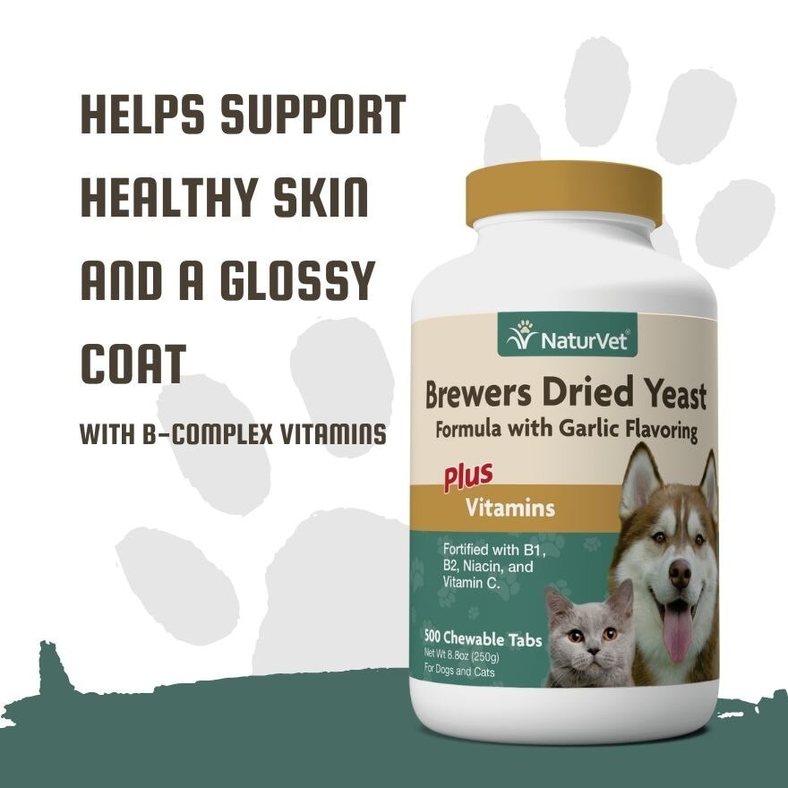 Brewers Dried Yeast With Garlic Chewable Tablets 500s