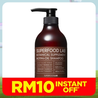SUPERFOOD LAB Biotin Plus Oil Shampoo 480ml