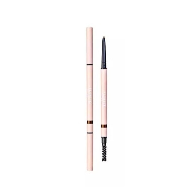 FLORTTE 2 in 1 Slim Eyebrow Pencil B4 Natural Black 1s