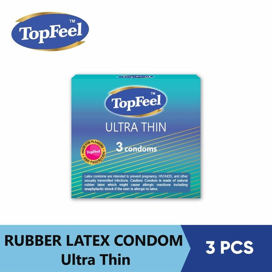 Male Latex Condom Ultra Thin 3pcs