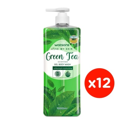 WATSONS - (Bulk) Shower Gel Green Tea 1LX12