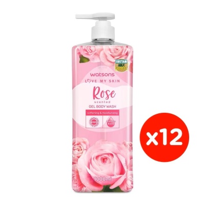 WATSONS - (Bulk) Shower Gel Rose 1LX12
