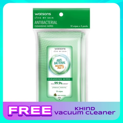 WATSONS (Bulk) Antibacterial Cleansing Wipes 10SX3X48