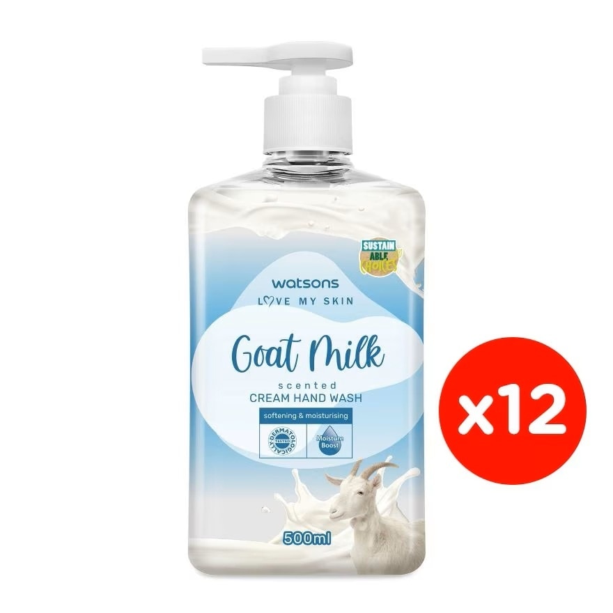 (Bulk) Cream Handwash Goat Milk 500MLX12