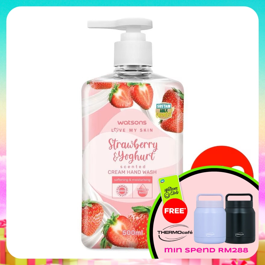 (Bulk) Cream Handwash Strawberry & Yogurt 500MLX12