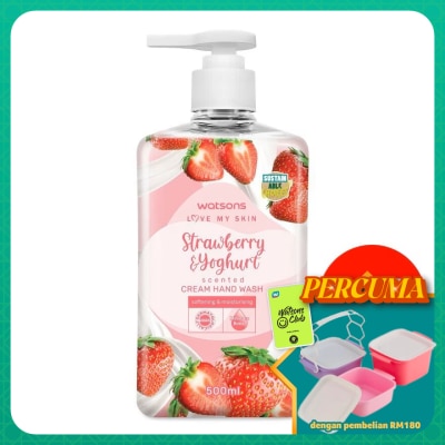 WATSONS - (Bulk) Cream Handwash Strawberry & Yogurt 500MLX12