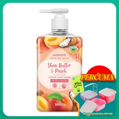 WATSONS - (Bulk) CreamHandsoap Peach & Shea Butter  500MLX12
