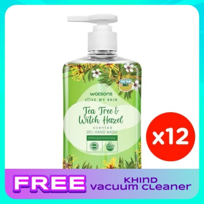 WATSONS (Bulk) Gel  H/soap Tea Tree&Witch Hazal  500MLX12