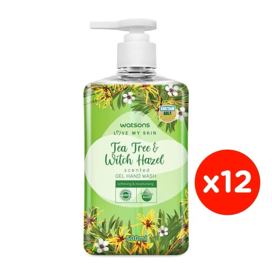 (Bulk) Gel  H/soap Tea Tree&Witch Hazal  500MLX12