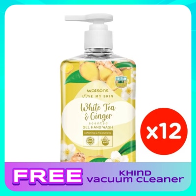 WATSONS (Bulk) Gel Handsoap Ginger & White Tea  500MLX12
