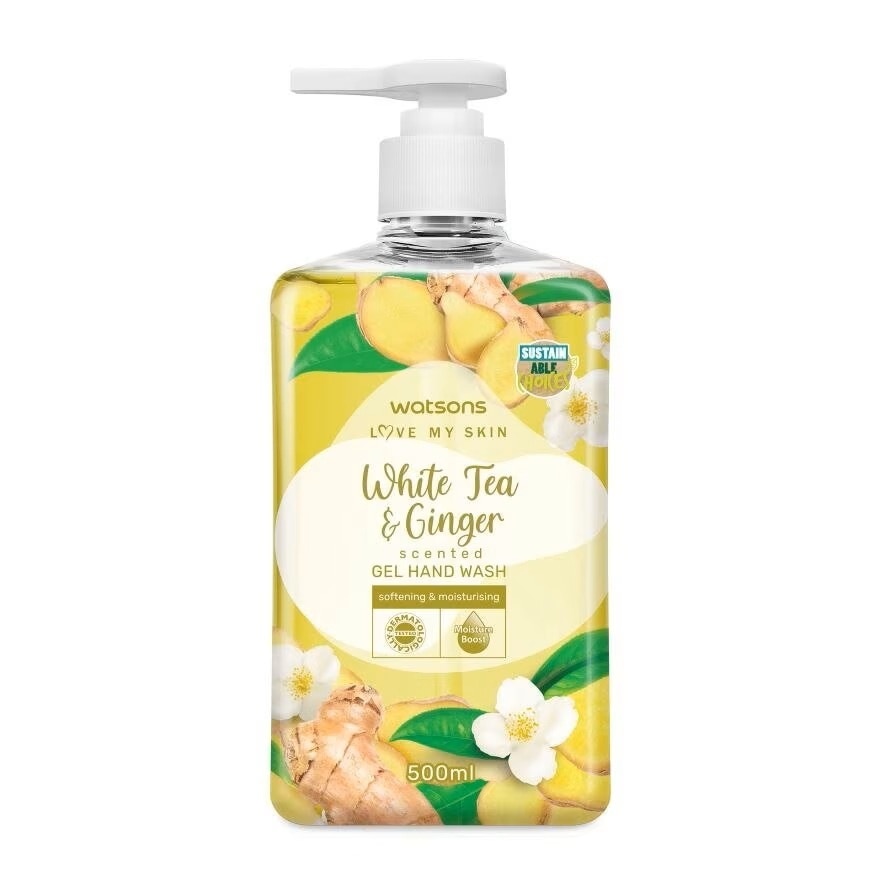 (Bulk) Gel Handwash Ginger & White Tea 500MLX12