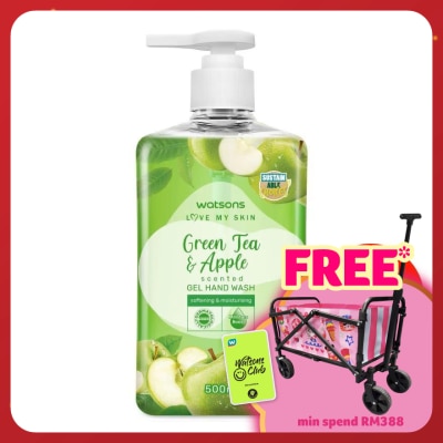 WATSONS (Bulk) Gel Handwash Green Tea & Apple 500MLX12