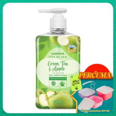 WATSONS - (Bulk) Gel Handwash Green Tea & Apple 500MLX12