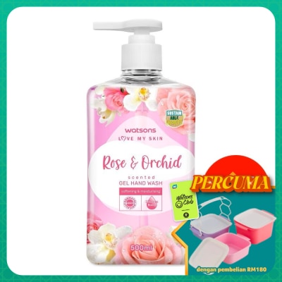 WATSONS - (Bulk) Gel Handwash Rose & Orchid 500MLX12