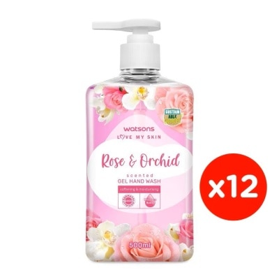 WATSONS (Bulk) Gel Handwash Rose & Orchid 500MLX12