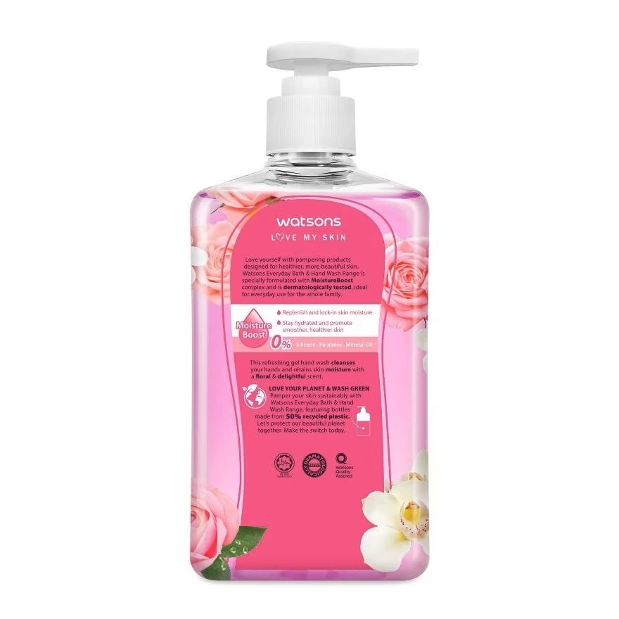 (Bulk) Gel Handwash Rose & Orchid 500MLX12