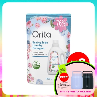 ORITA - Baking Soda Laundry Detergent Refill Pack 1200Gx8
