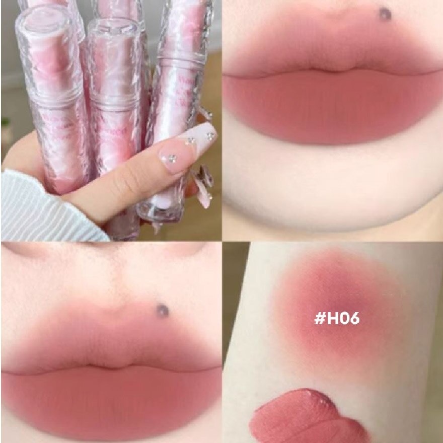 Small Powder Gauze Fog Point Lip Glaze Wumei Grapefruit H06