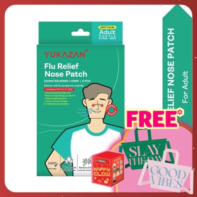 YUKA ZAN Adult Flu Relief Nose Patch 6'S