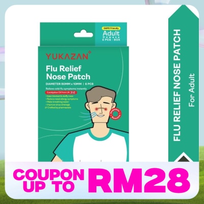 YUKA ZAN Adult Flu Relief Nose Patch 6'S